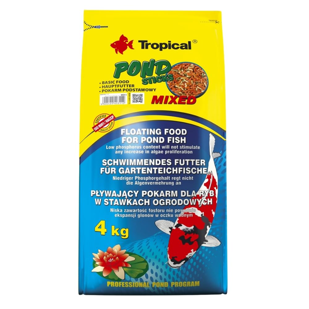 Wieloskładnikowy pokarm w formie pływających pałeczek POND STICKS MIXED 4kg
