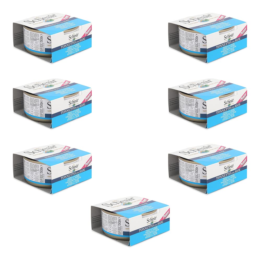 Schesir 53% Tuna with Aloe Canned Wet Puppy Food - 150 g Each - Pack of 7 (B099QX11C3) Amazon Price History, Amazon Price Tracker