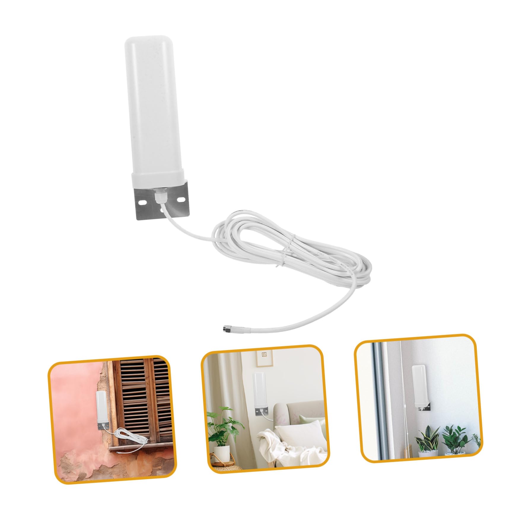 Antenne Omnidirectionnelle Extérieure pour Modem Routeur Amplificateur Signal Puissant Installation Facile pour Toits Bureaux et Espaces Extérieurs