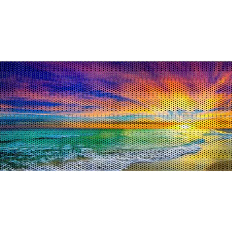 Under the Sun Inserts - Front Grille Insert - Compatible With Jeep Wrangler – Rust Proof Aluminum - Fits Wrangler Model (JK or JKU: 2007-2018) - (Sunset)