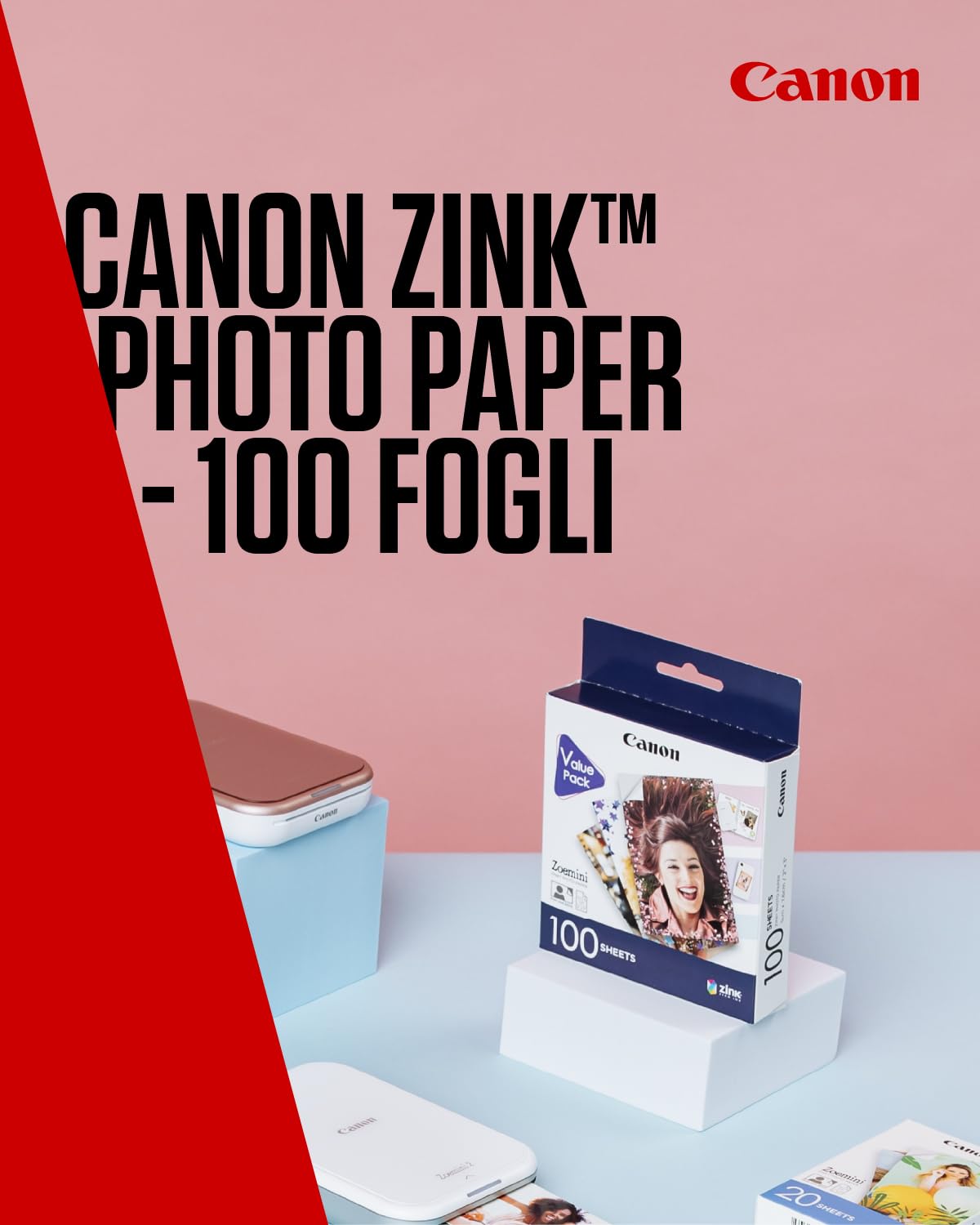 Carta Fotografica Koala 5x7 Pollici Lucida, 48 Lb, 100 Fogli, Per Stampanti Inkjet HP, Canon, Epson