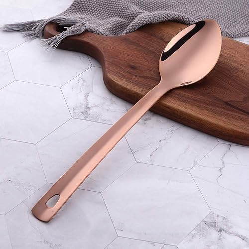 Miniatura 41 de BuyGo - Cuchara grande de acero inoxidable, utensilio de cocina para bufé, para servir, pulido de espejo, apto para lavavajillas, 13.07 pulgadas