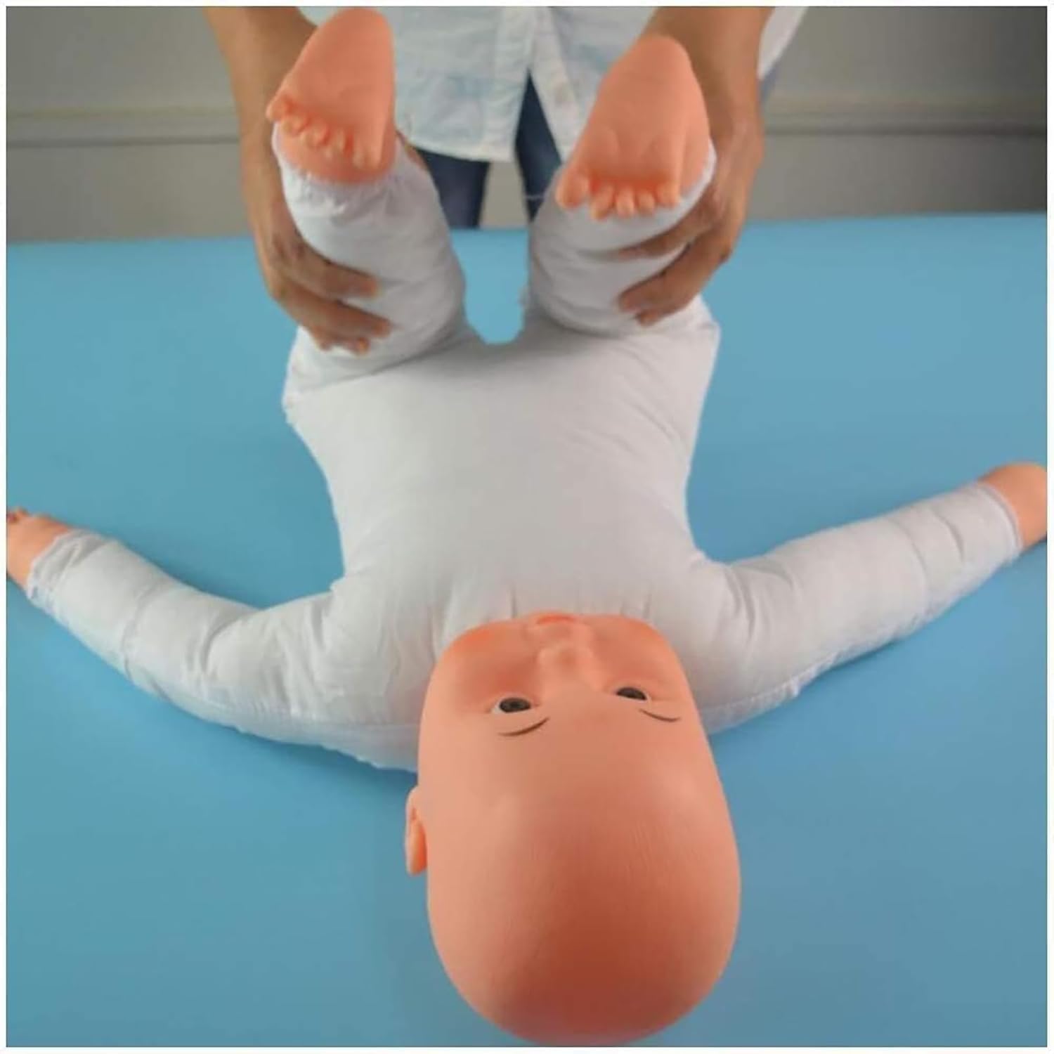 Manichino neonato 20 pollici 60 cm bambola tattile esercizi passivi modello didattico reborn realistica figura intera esposizione pannolini