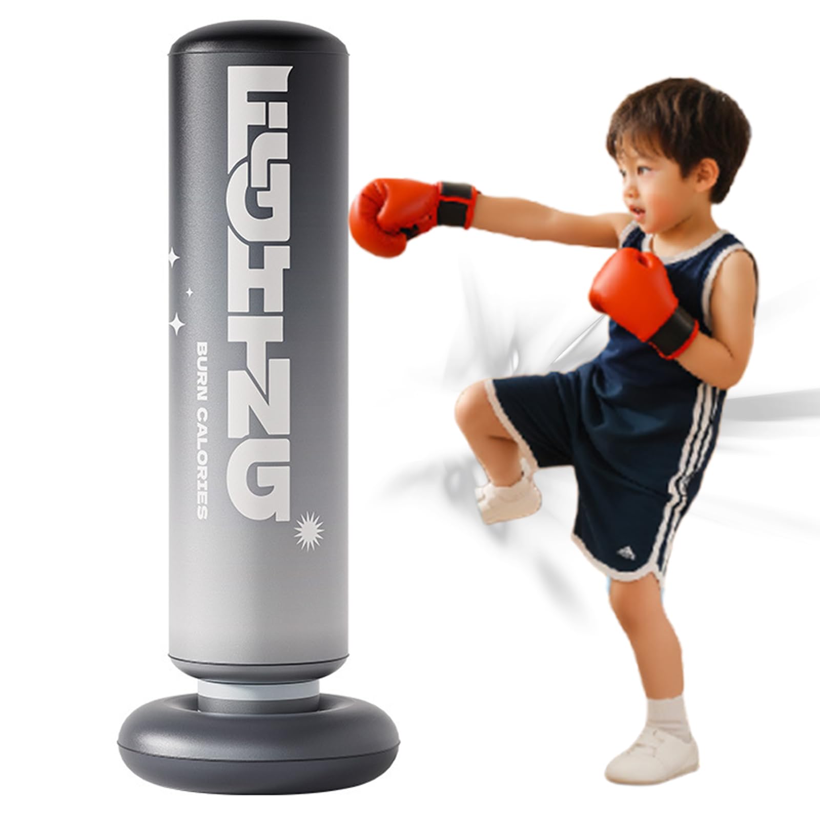 Amazon | パンチングバッグ 120cm エア式 自立式 サンドバッグ
