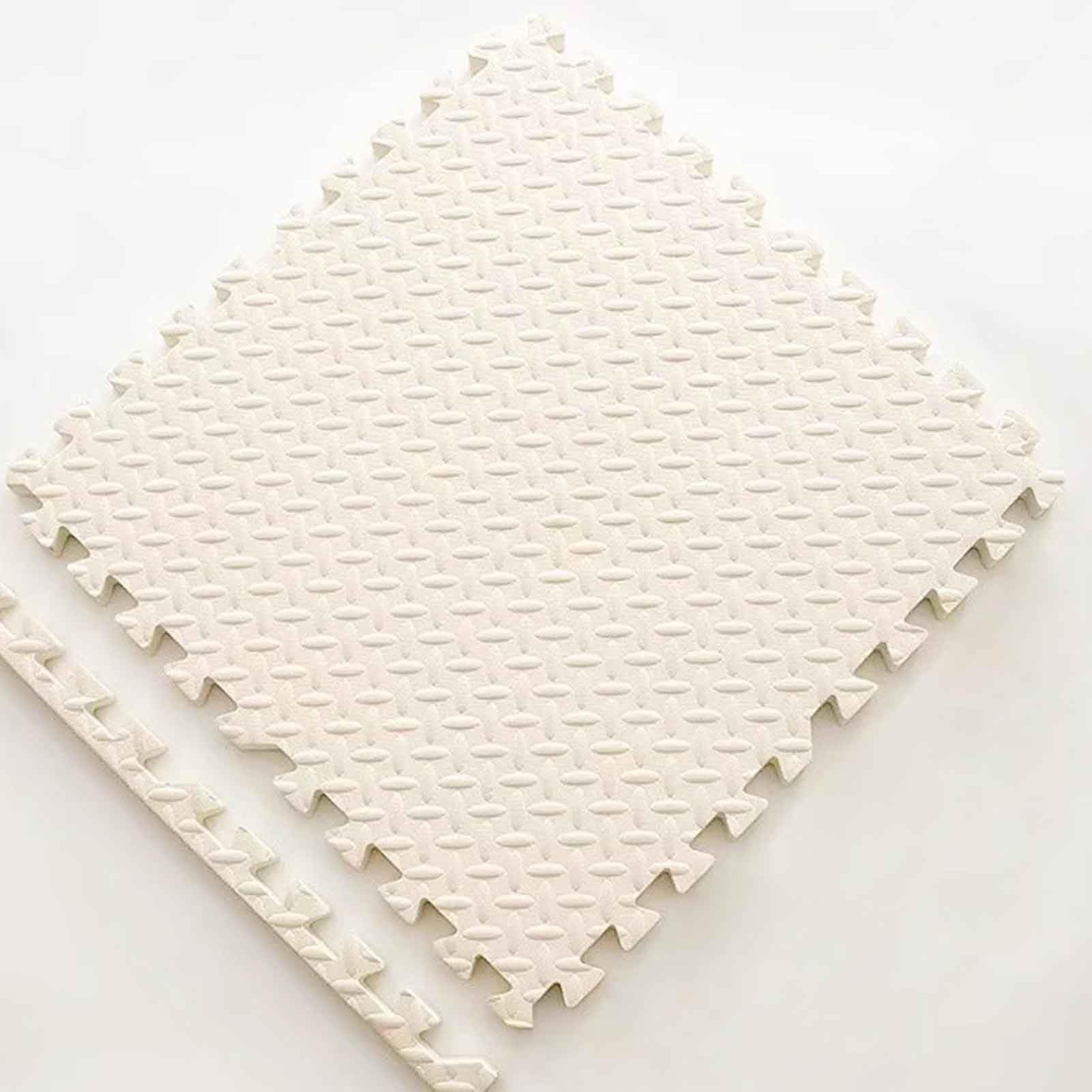 4 PCS Tappetino per esercizi ad incastro, 60cmx60cm EVA Puzzle Piastrelle in schiuma per la palestra di casa, 2,5 cm di spessore imbottitura del pavimento