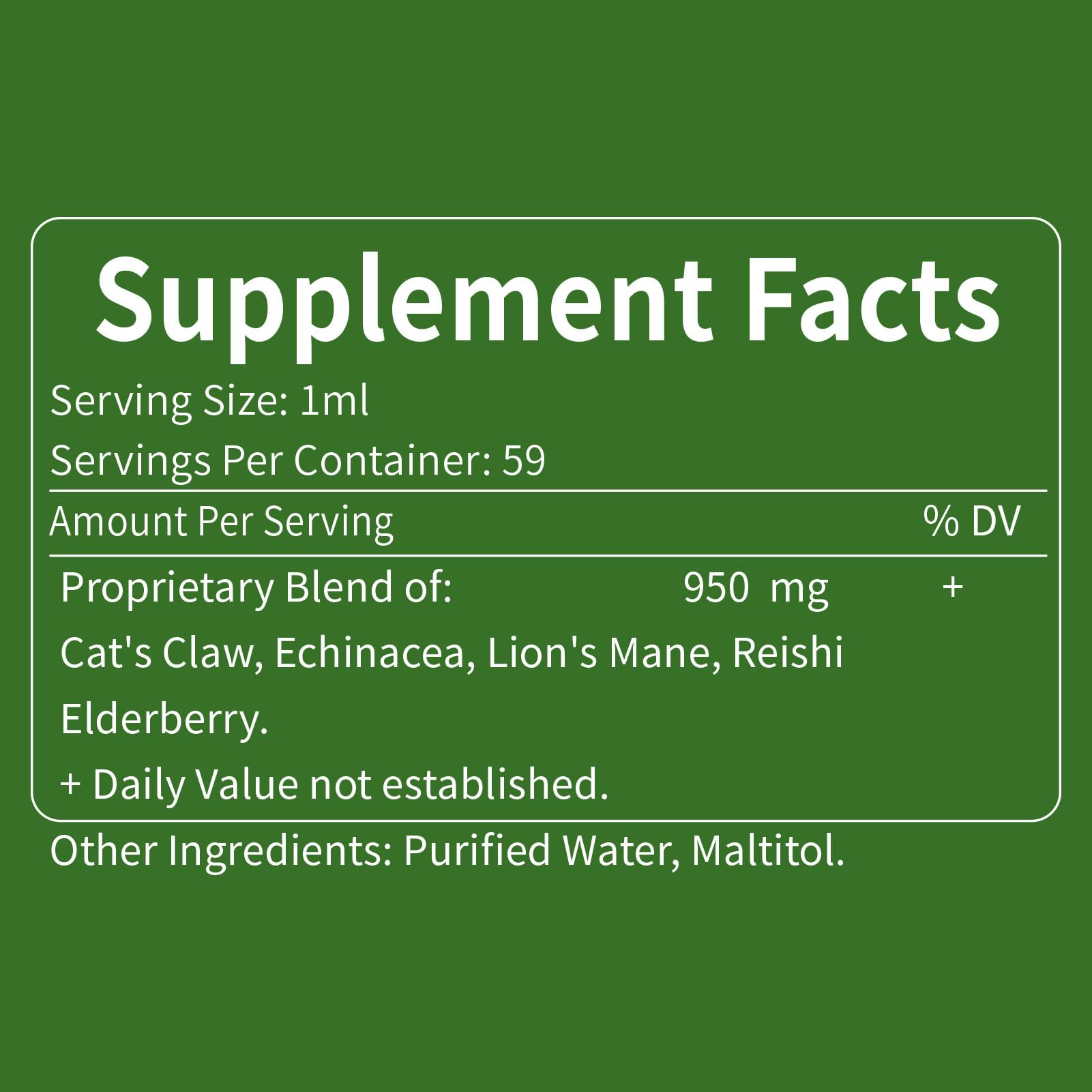 Cat's Claw herb (Uña de Gato) Immune Support Liquid Drops, 2 oz — Amazon image 5