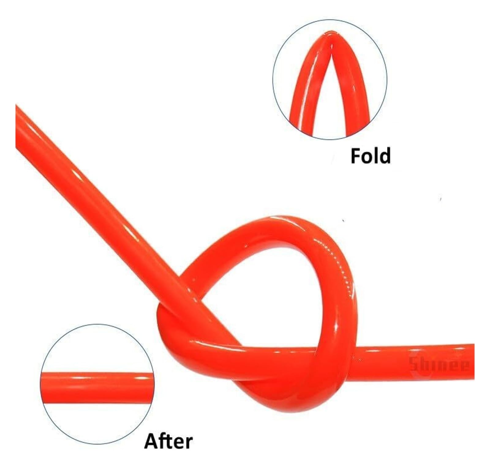Manguera de aire de PU, manguera de compresor, mangueras flexibles de PU de goma, manguera de aire roja, tubo neumático de 12 mm y 14 mm for compresor, tubería de poliuretano.(Od 10xid 6.5mm,20meter)