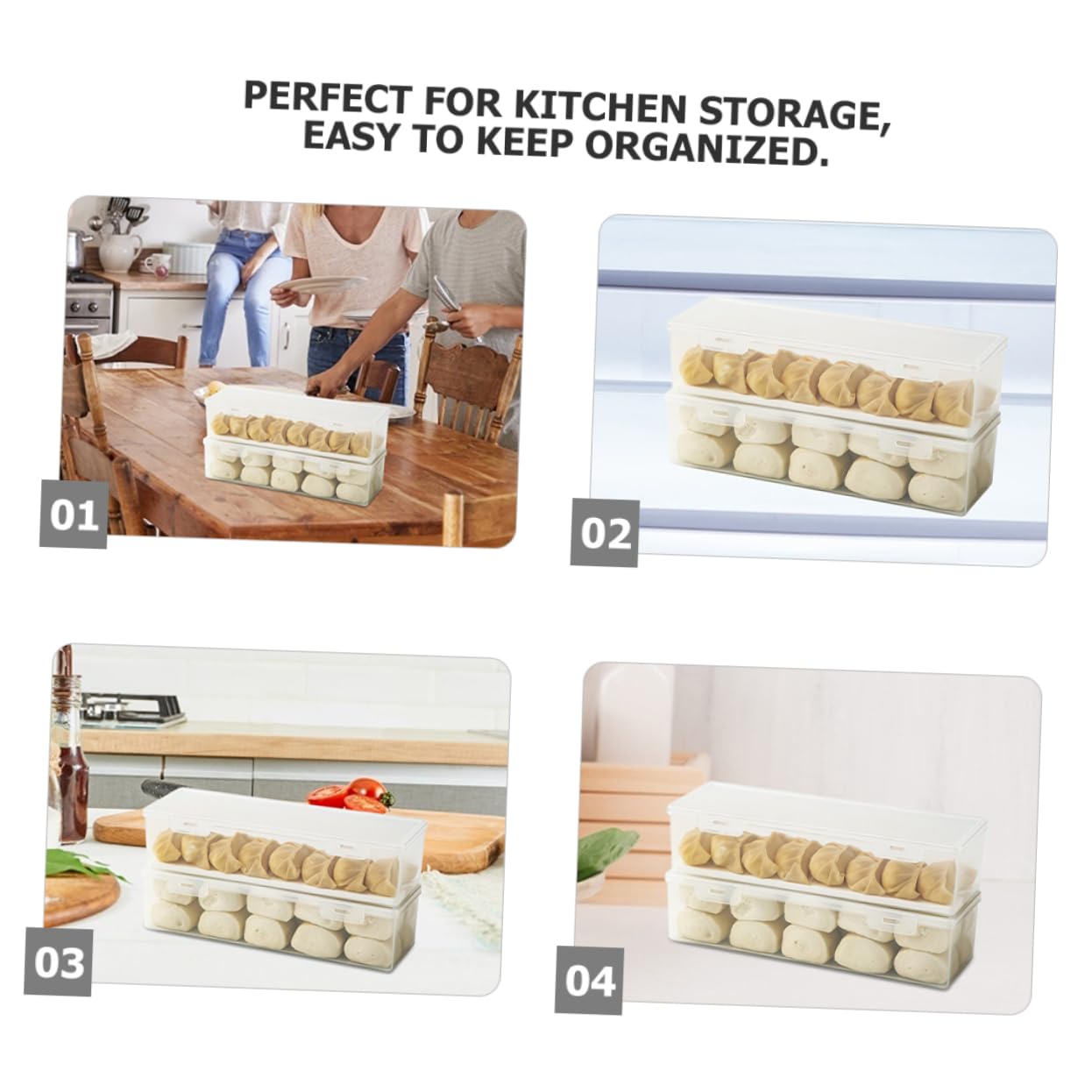3stücke Kühlschrankbox Für Brot Obst Und Gemüse Aufbewahrungsbox Für Lebensmittel Mit Verschluss Organizer Für Küche