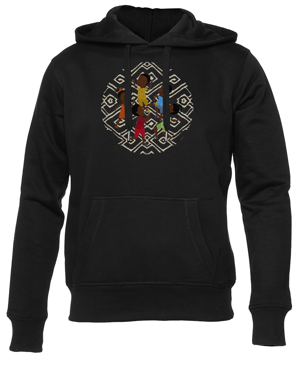 Komptiny D'afrique Czarna Bluza Unisex Dla Mężczyzn i Kobiet Unisex Black Hoodie Men Women