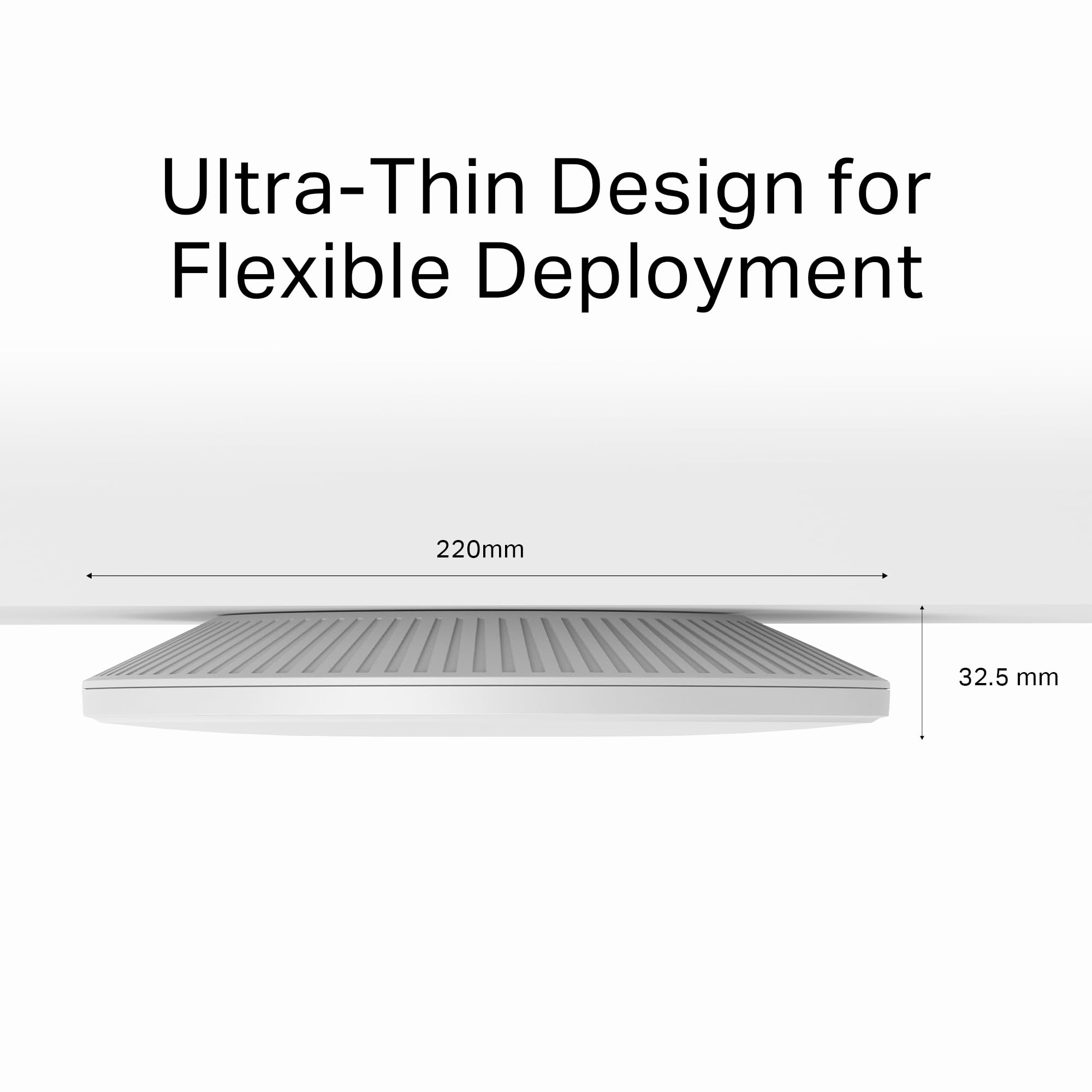 TP-Link Point d'accès sans fil BE9300 Tri-Band WiFi 7 nouvelle génération, prend en charge le port PoE++ passif 10G, fonctionnement multi-liens, montage au mur ou au plafond, itinérance maillage et IA