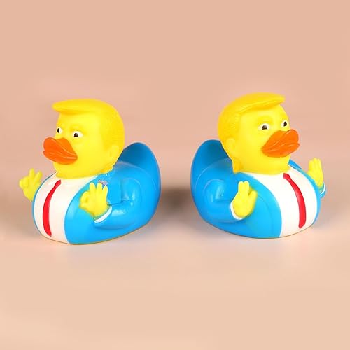 Miniatura 3 de Trump - Pato de goma para bebés, juguetes de baño para Jeeps, patos de goma, divertido juguete de pato para niños, regalo para jeep, patos, regalos