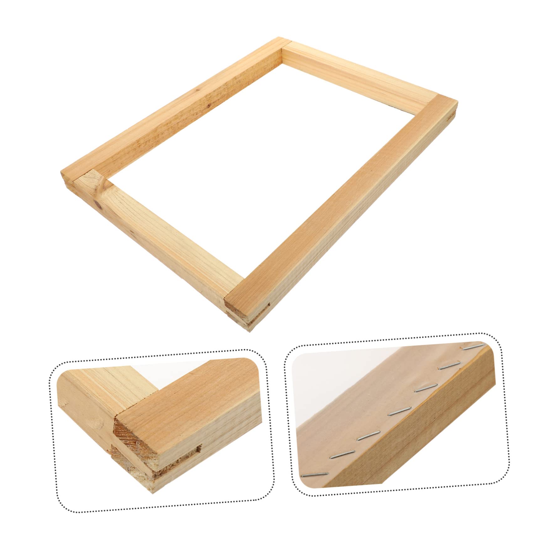 Gadpiparty Cornice Serigrafica Legno Telaio Stampa Professionale per Stampa Serigrafica Strumenti Fai da Te Lavabile e Riutilizzabile