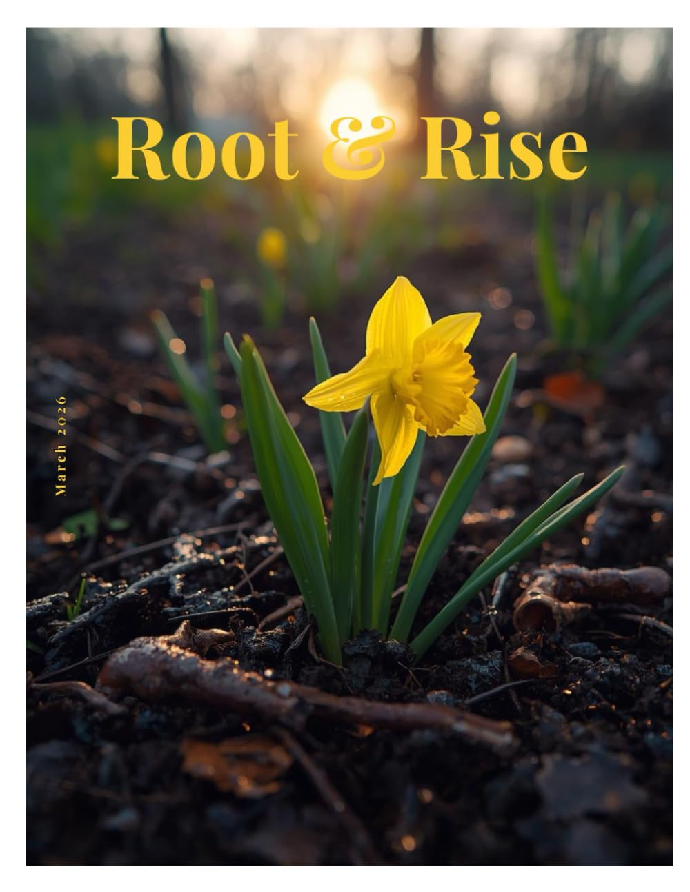 Root & Rise Wellness Magazine, March 2026, Emerge & Bloom, Cultivating Renewal: Mindful Living, Spring Renewal, Holistic Wellness, Personal Growth, Seasonal Self Care, Nature Inspired Balance