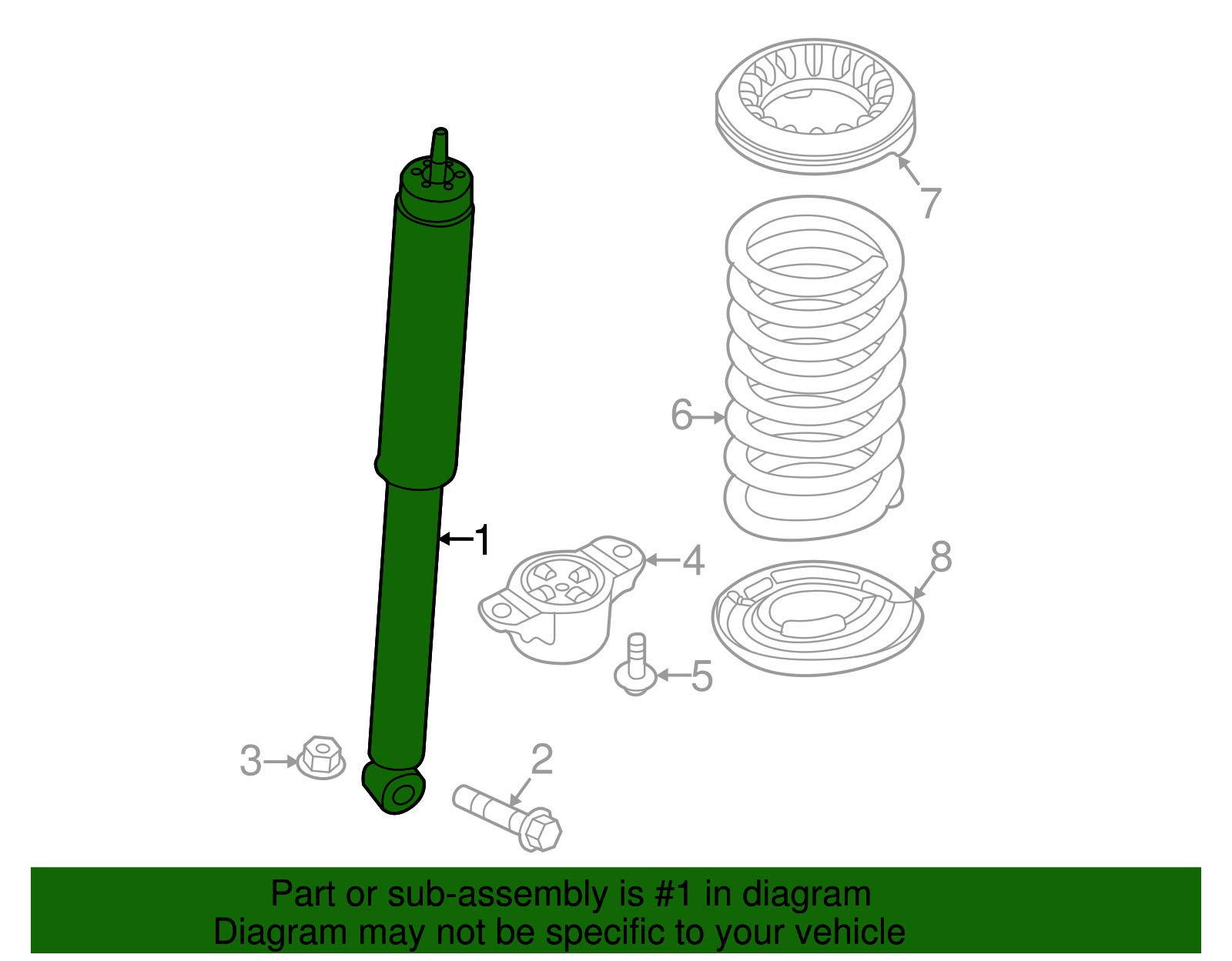 Amazon.com: Ford CV6Z-18125-L, Shock Absorber : Industrial