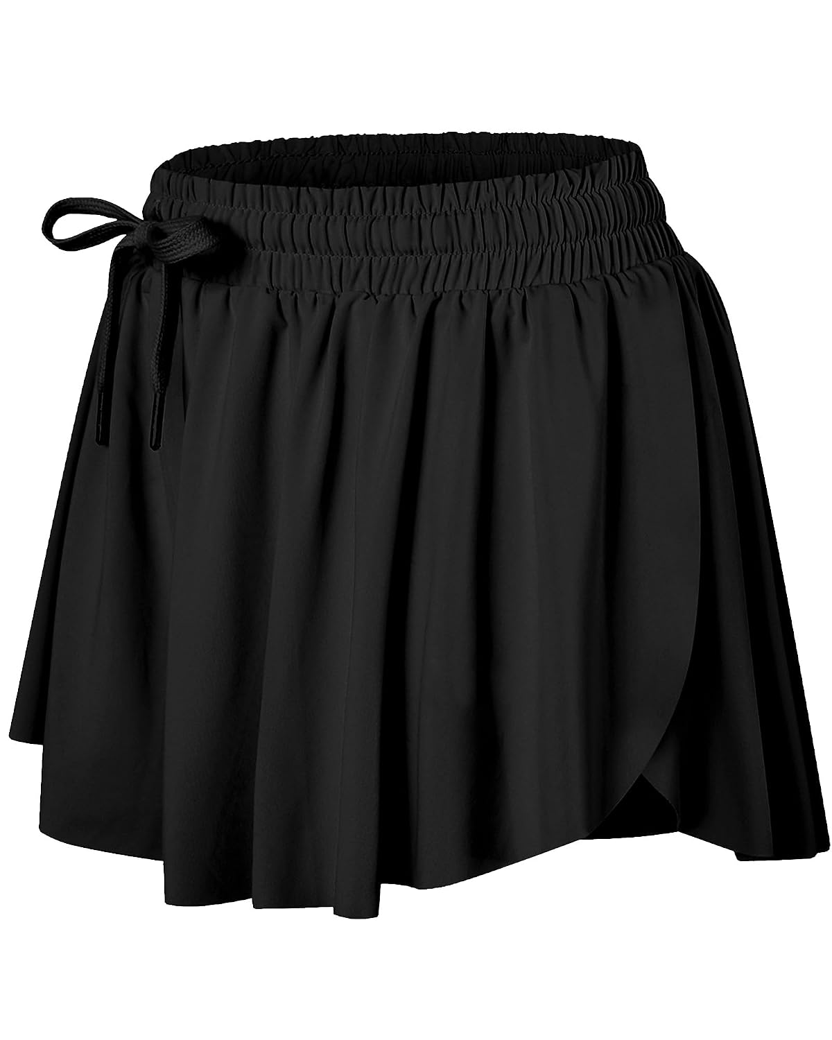 Wsirmet Flowy Butterfly Shorts, 2-in-1 Athletic