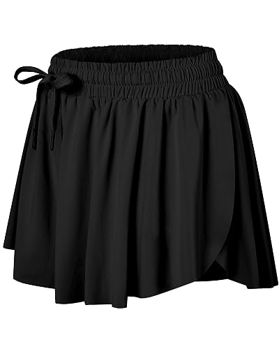 Wsirmet Flowy Shorts for Women Butterfly Shorts