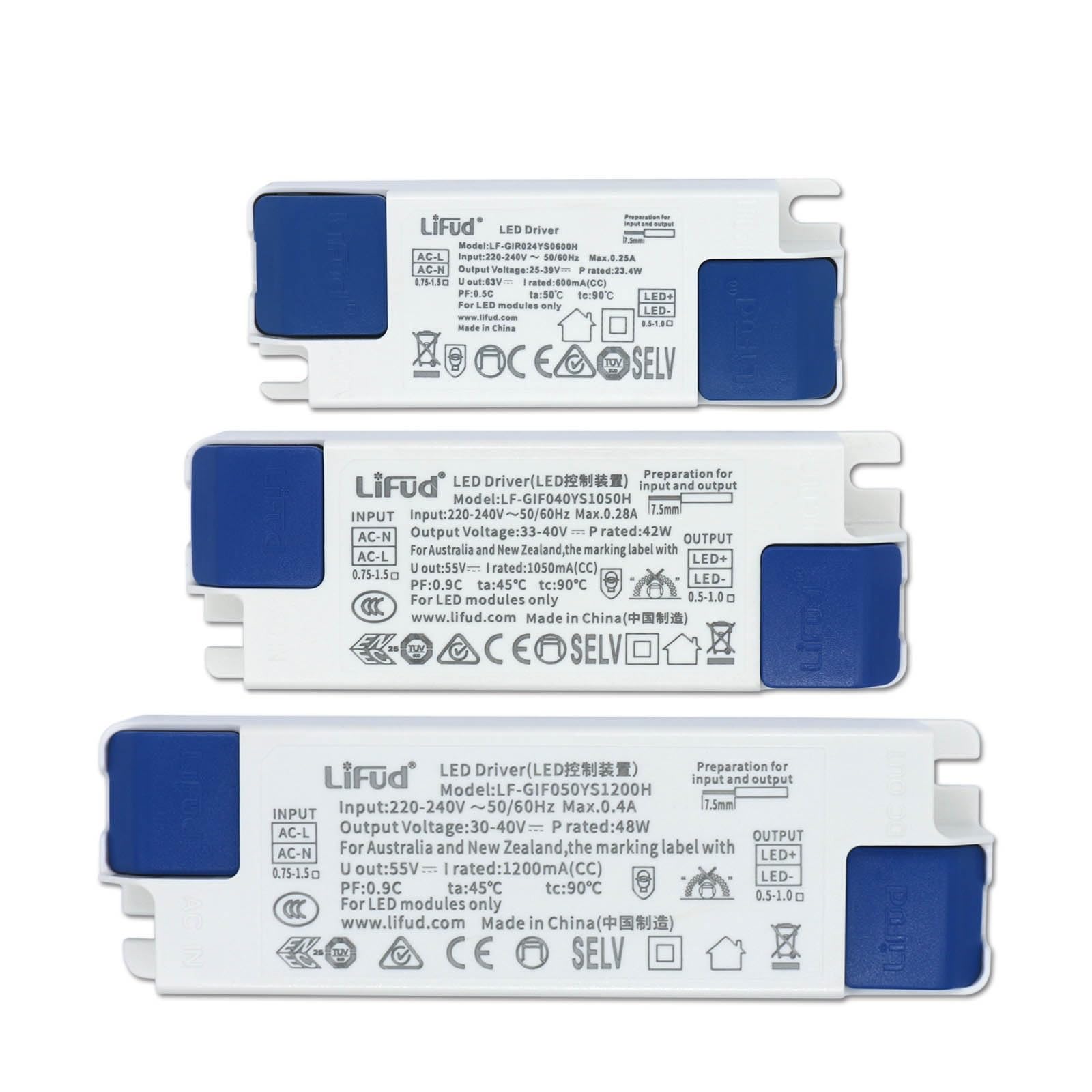 FCARUMIQP No Flicker LED Isolation Driver Flame Retardant Series AC220-240V Power Supply 25-42V 33-40V Adapter Lighting 1PCS(48W 30-40V 1200mA)