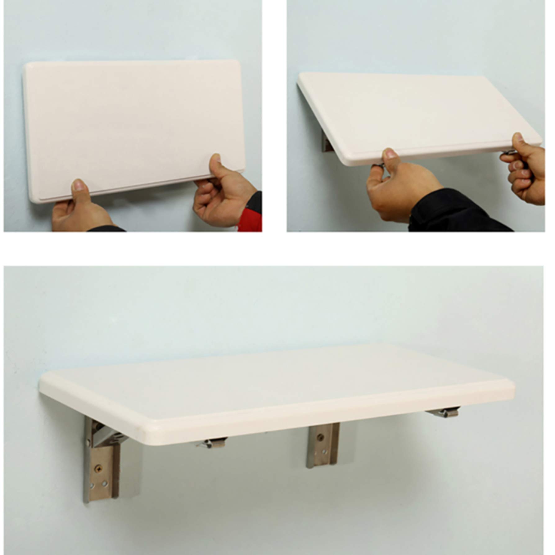 Mesa de pared con hojas colgantes y escritorio plegable para computadora, para cocina y comedor, oficina en casa, estación de trabajo, fácil montaje