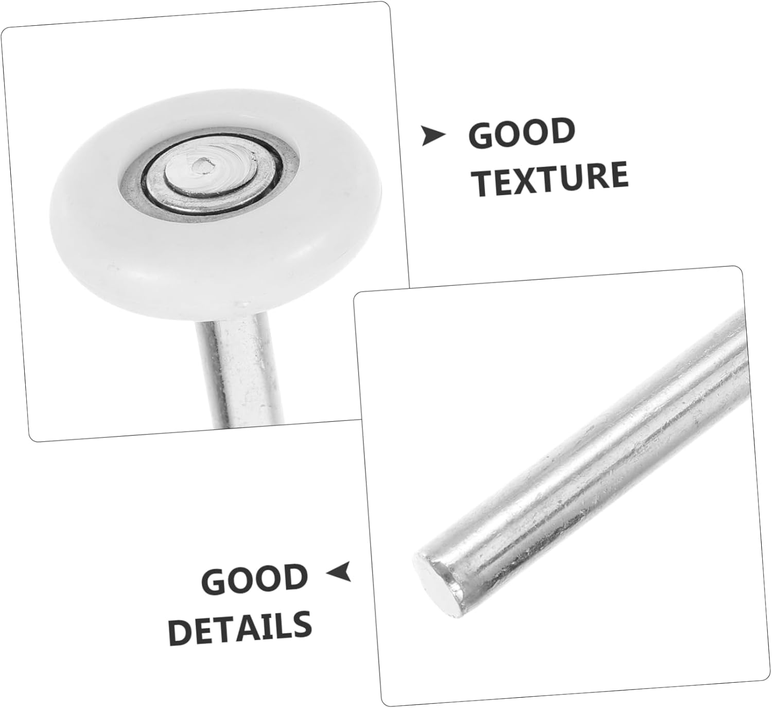 Garage Door Parts 12pcs Sliding Door Track Pulley Metal Wheels Sealed Ball Bearings Easy to Install