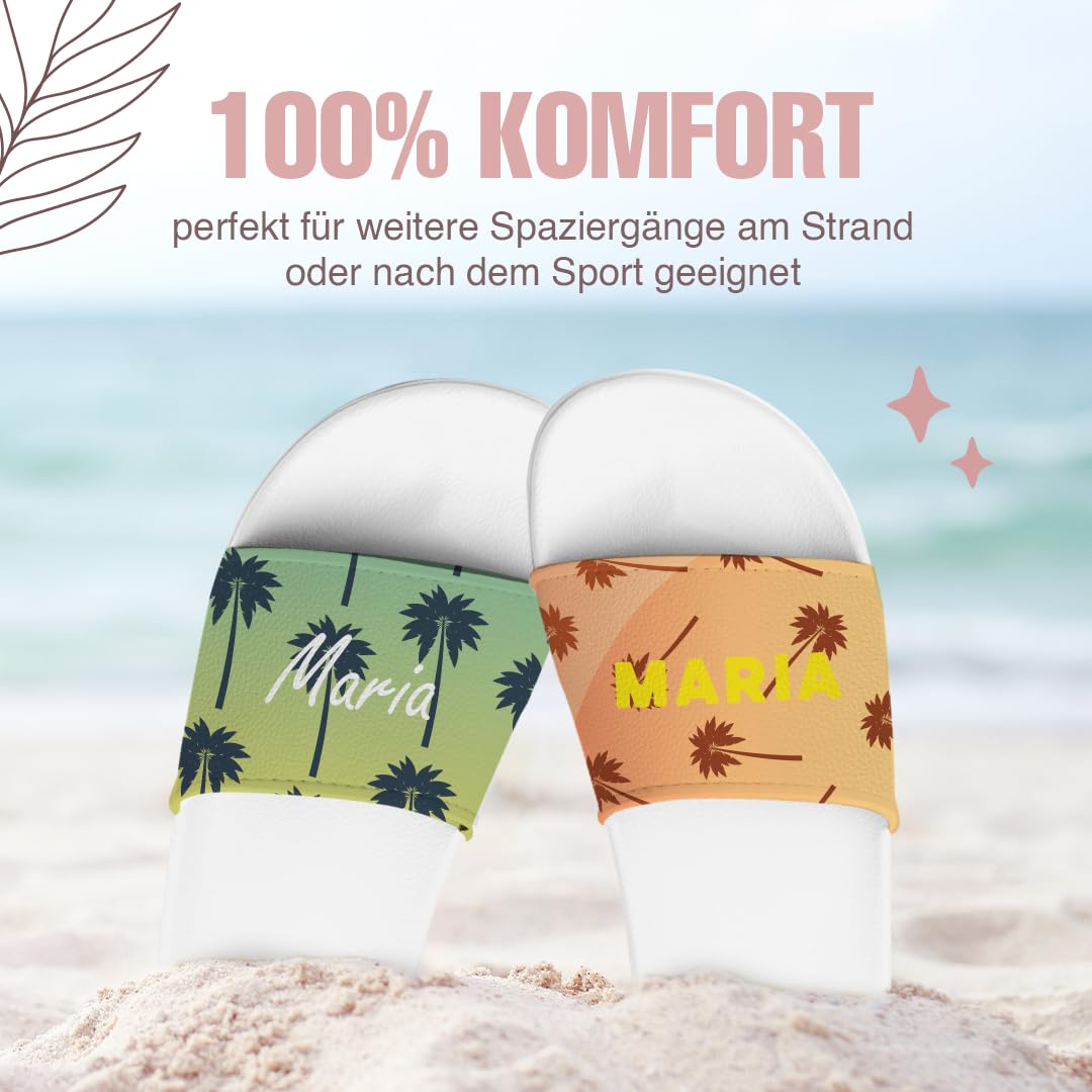 Personalisierte Badelatschen Unisex | Individuelle Fotogeschenke für Freunde & Familie | Badelatschen selbst gestalten | rutschfest & stabil