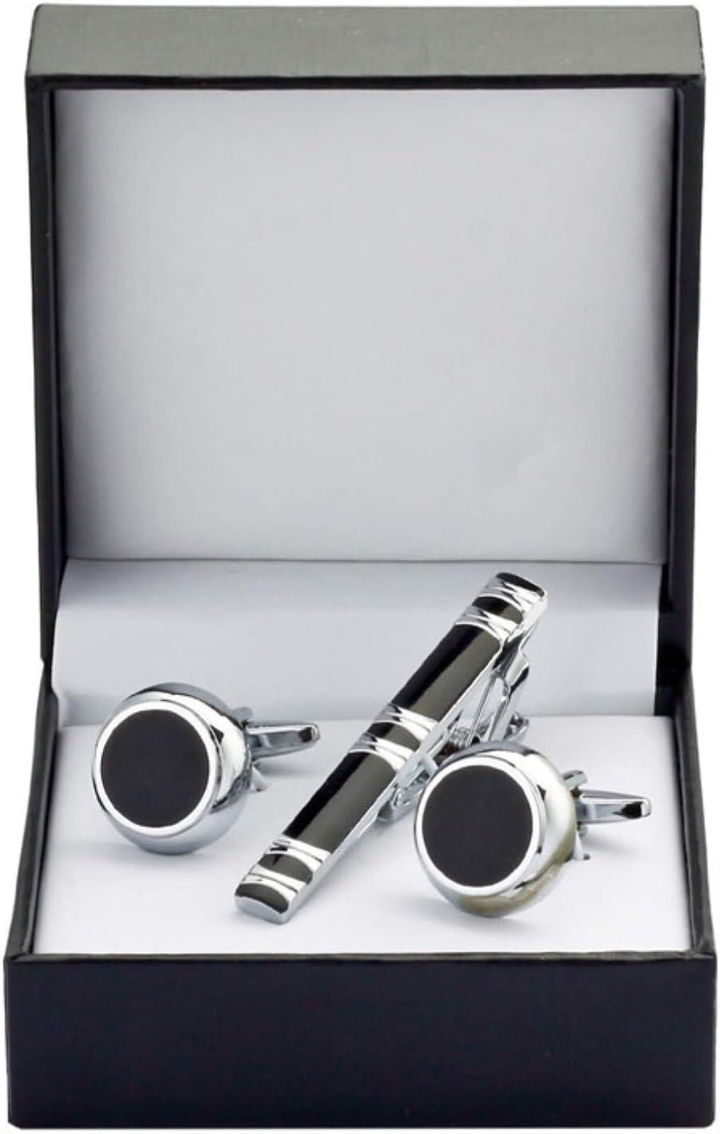 Mode Legierung Metall Silber einfach Krawattennade Krawattenklammern for Männer, Manschettenknöpfe, Krawattenklammer for Krawattennadel als Geschenk for Männer
