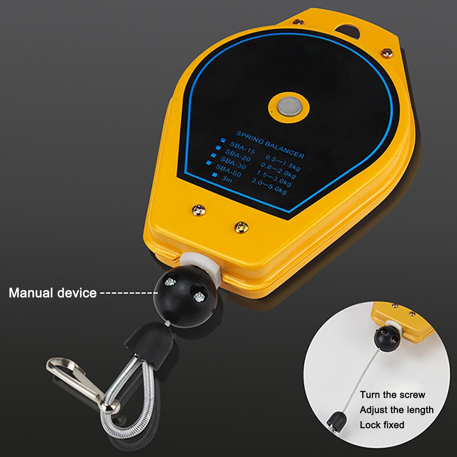 Federzug Werkzeugausgleich 1,5m - Schwerlast Hängevorrichtung Für Montagelinien Bis 50kg