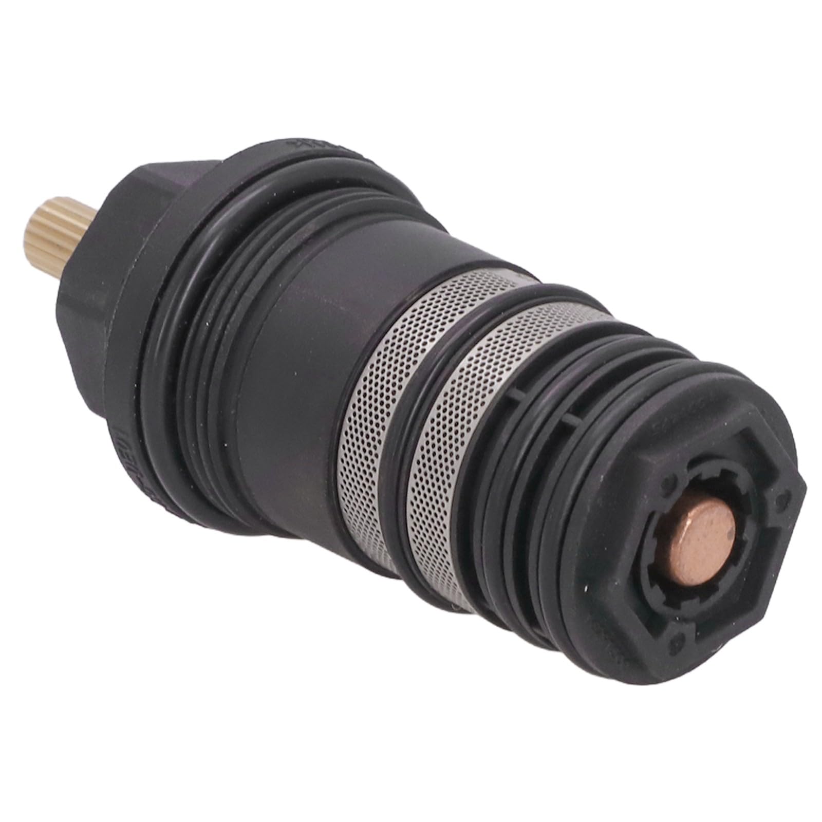 Hansgrohe 94282000 - Cartucho termostático para válvula de control de temperatura de latón de 3/4 pulgadas, color negro