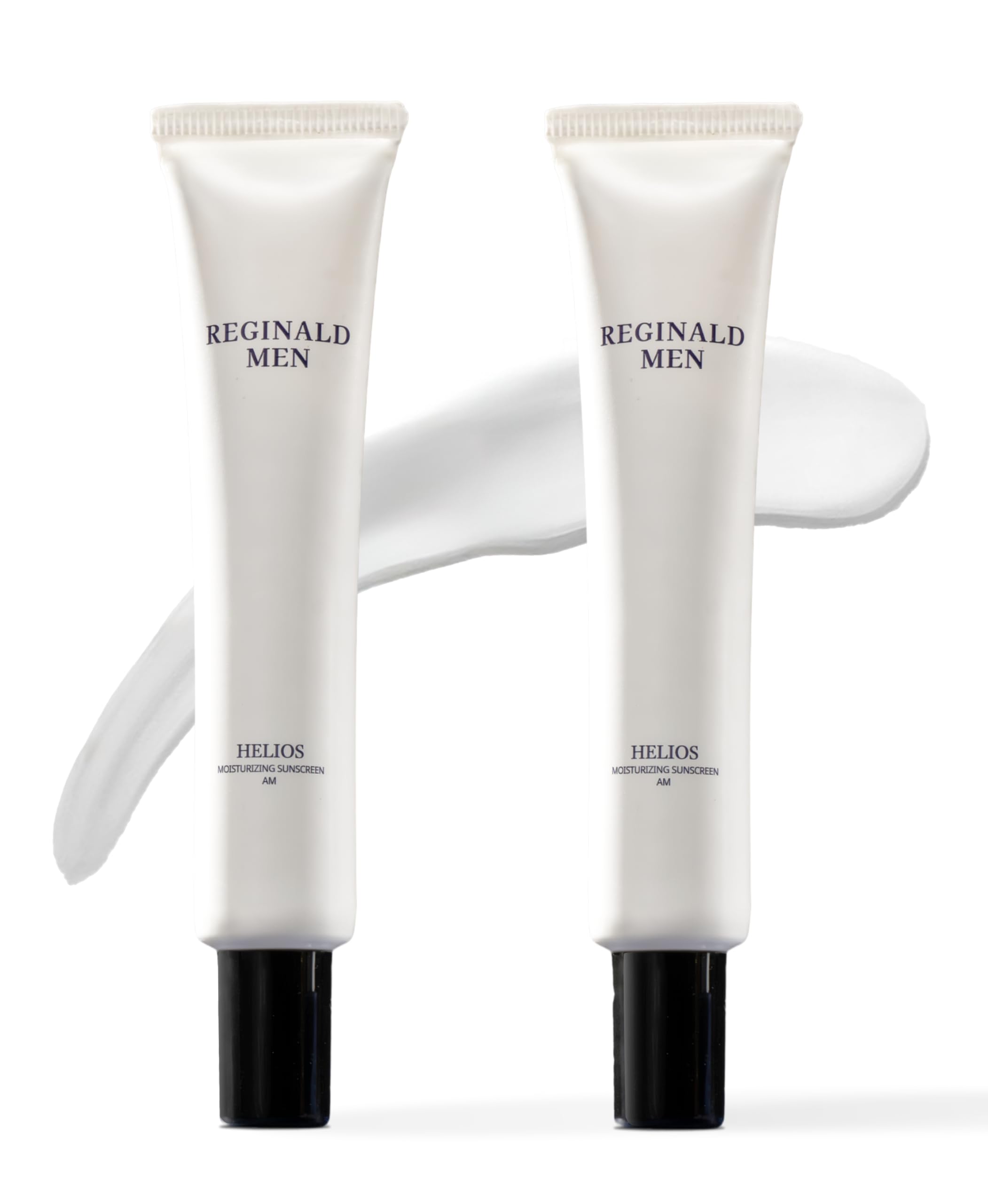 Reginald Men Sunscreen SPF 50 PA++++ | Brightening & Moisturizing | UVA & UVB Protection | Lightweight & Non-Greasy Formula | Broad Spectrum Sun Defense (50g, Pack of 2)