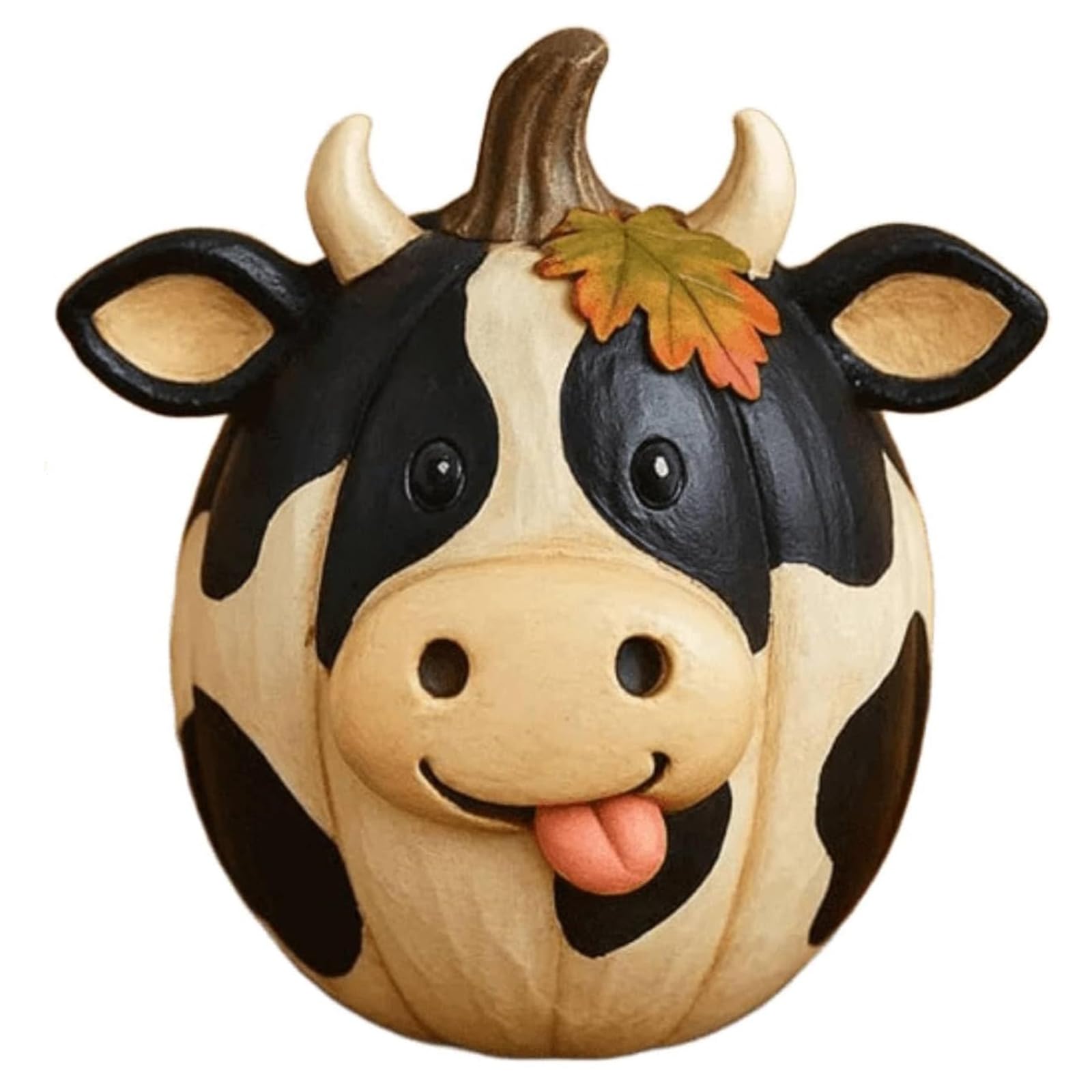Farm Animal Pumpkin Figurines, Resin Cow/Duck/Sheep Animals Statue