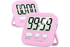 Two-Pack Digital Timer, Essential for Kids' Potty Training, Kitchen Cooking, and Classroom Activities