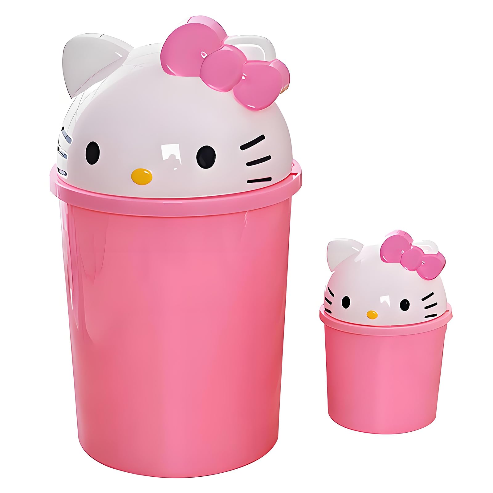 2 6 Gallon Unicorn Cute Kids Room Trash Can Bedroom Girls Dorm Bathroom Nursery Home Office Small Waste