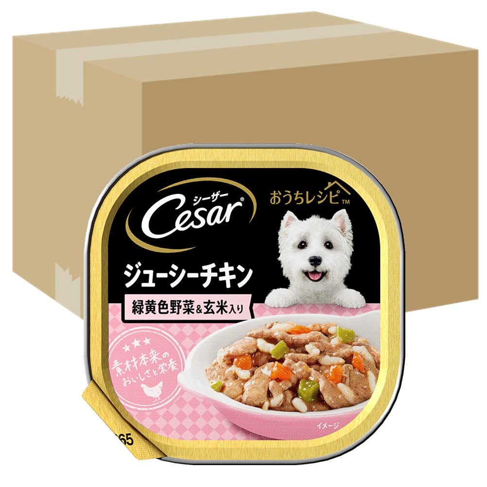 シーザー トレイ 成犬用 おうちレシピ等100g/85g×88個ジューシーチキン Amazon.co.jp: シーザー トレイ 成犬用 おうちレシピ 100g×96個