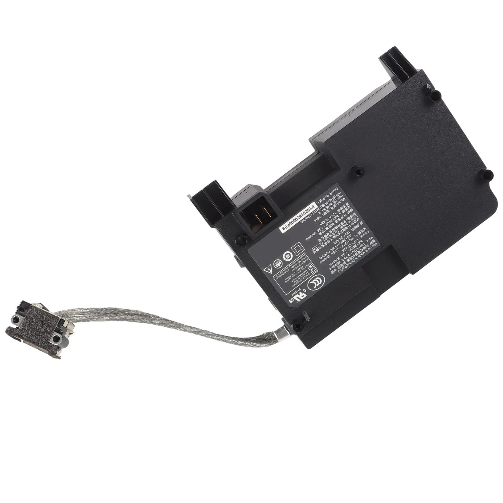 Fuente de Alimentación Adaptador de CA Reemplazo Confiable Placa de Alimentación Interna para Consola Instalación Fácil para Todos los Usuarios ABS Negro + Metal 1 X Adaptador