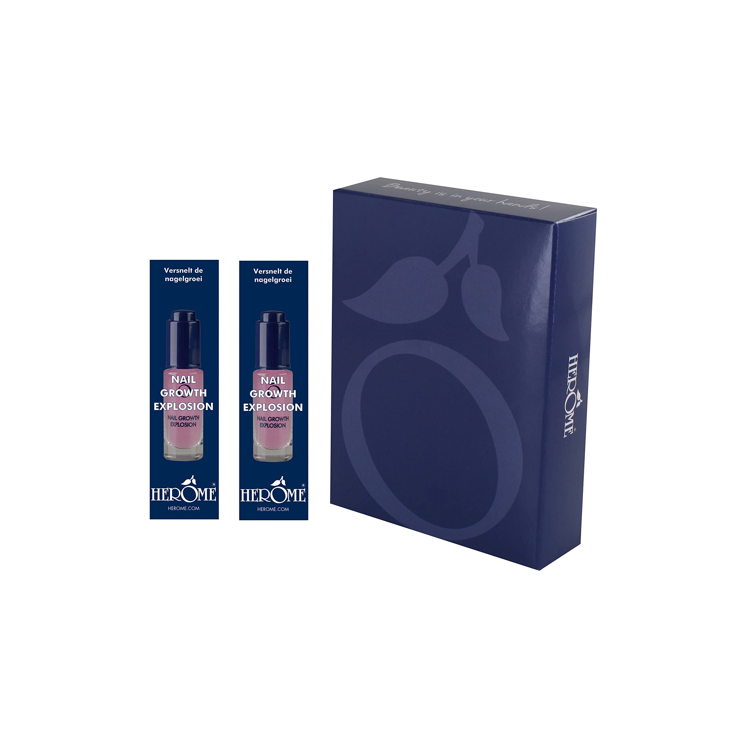 Herome 2-Pack Nail Growth Serum – Accelerates Nail Growth Explosion – 2 x 5 ml.