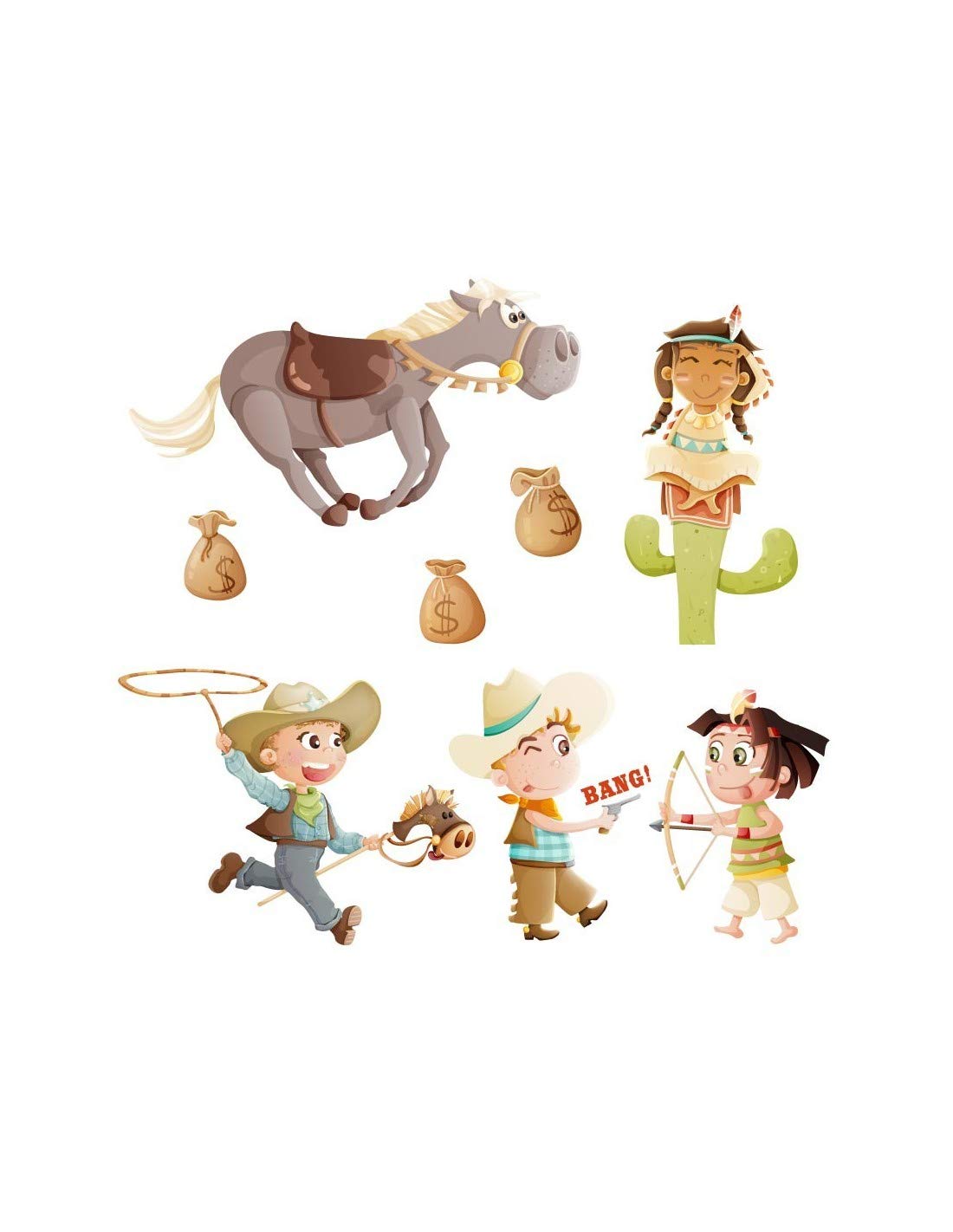 Frise Western cowboys et indiens pour revivre leslegendes du Far West en famille