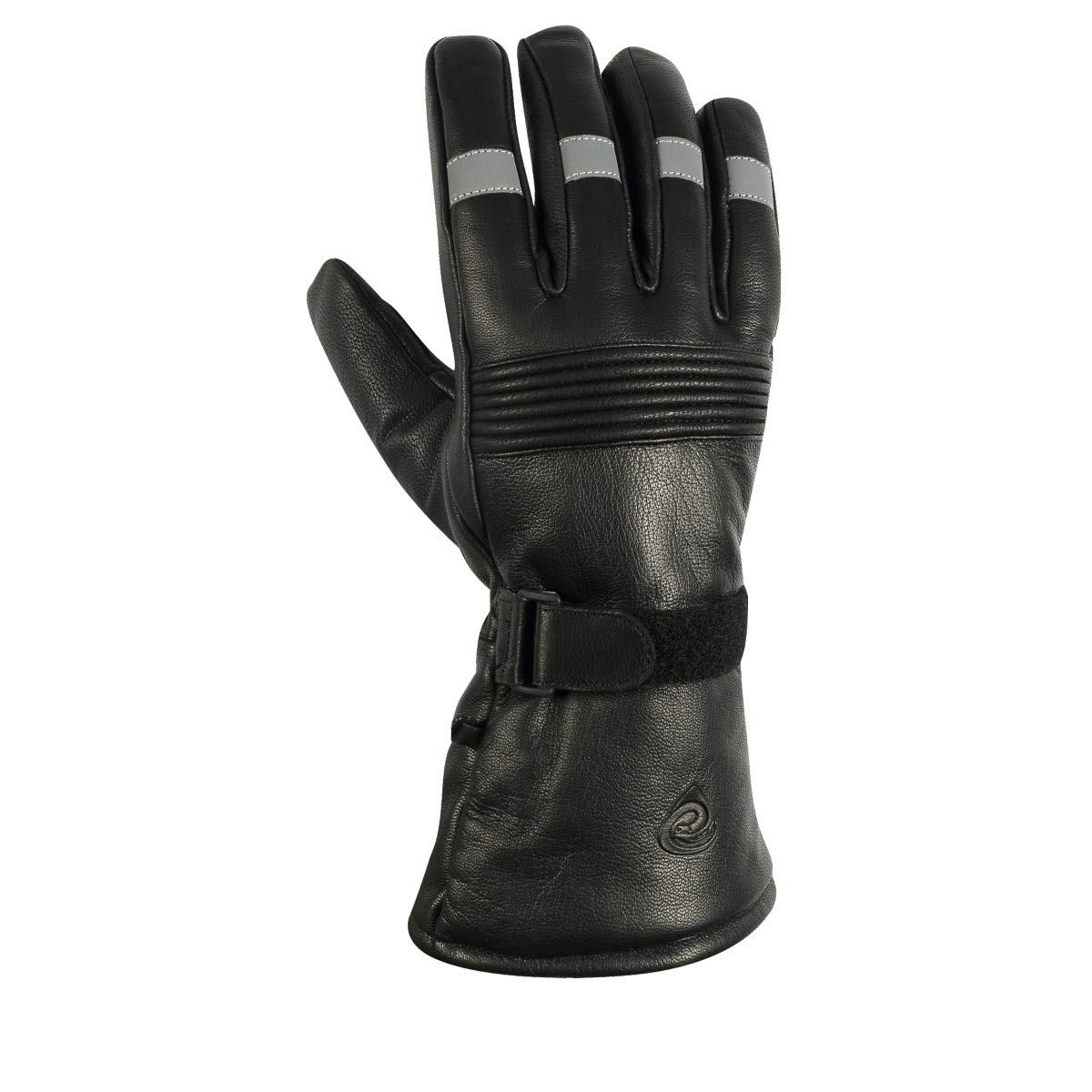 Reflective Motorcycle Biker Riding Winter Long Extra warm Leather Gloves