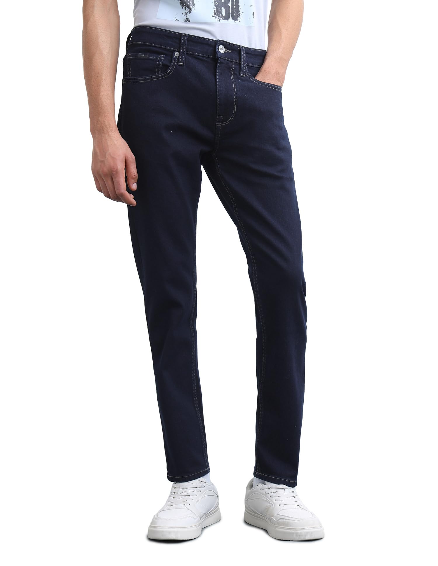 flying machine Men's Slim Tapered Fit Jeans| Solid | Mid Rise | Stretchable | Jeans for Man-picture-20