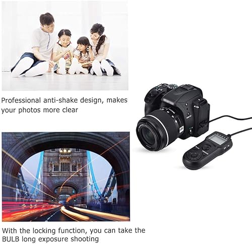 Miniatura 5 de JJC Intervalómetro con cable temporizador disparador remoto para Nikon Z5 Z6 II Z7 II D3300 D3200 D3100 D5600 D5500 D5300 D7500 D7200 D750 D610 D90