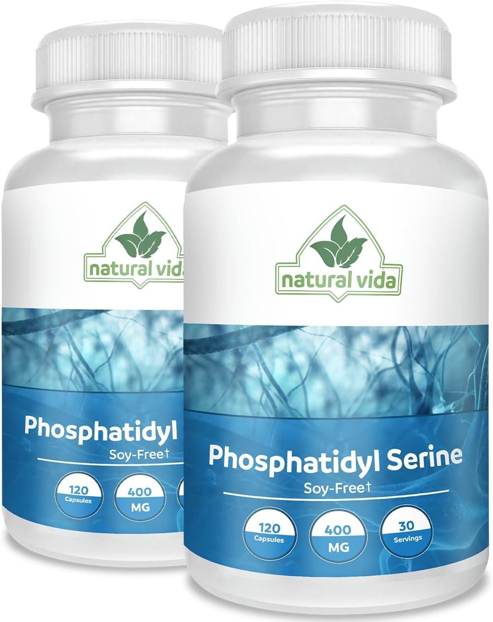 PhosphatidylSerine 400mg, Supplement, 120 Veggie Capsules - 30 Servings, Soy-Free - Image 3