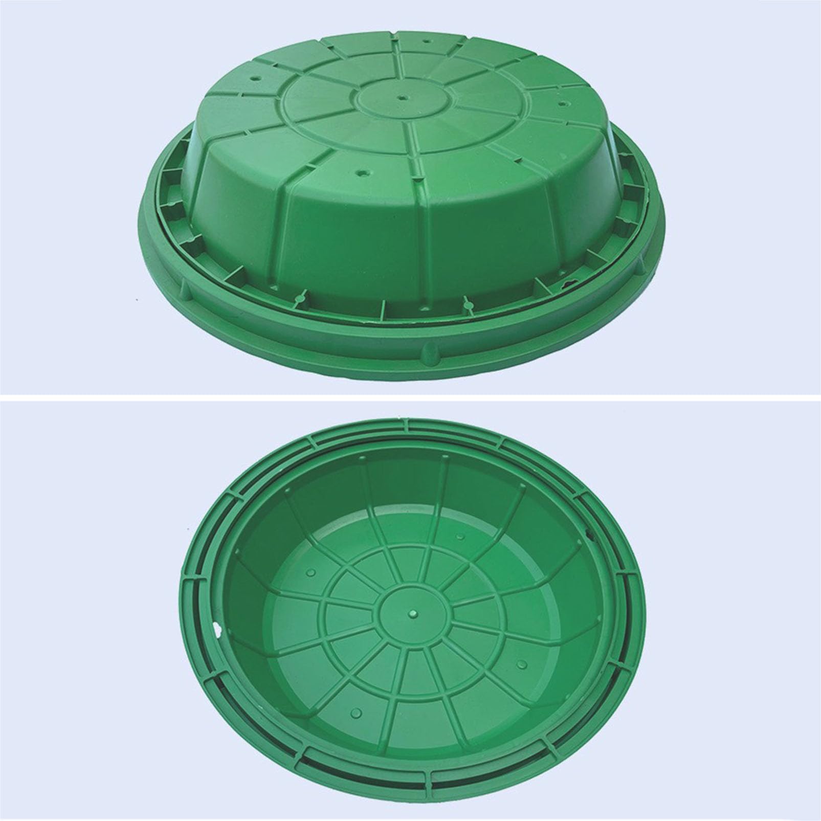 Coperchio di Accesso Invisibile in plastica con Coperchio Rimovibile, Coperchio e Base per pozzetto di ispezione della Fossa settica, Coperchio di ispezione Resistente per sistemi fognari