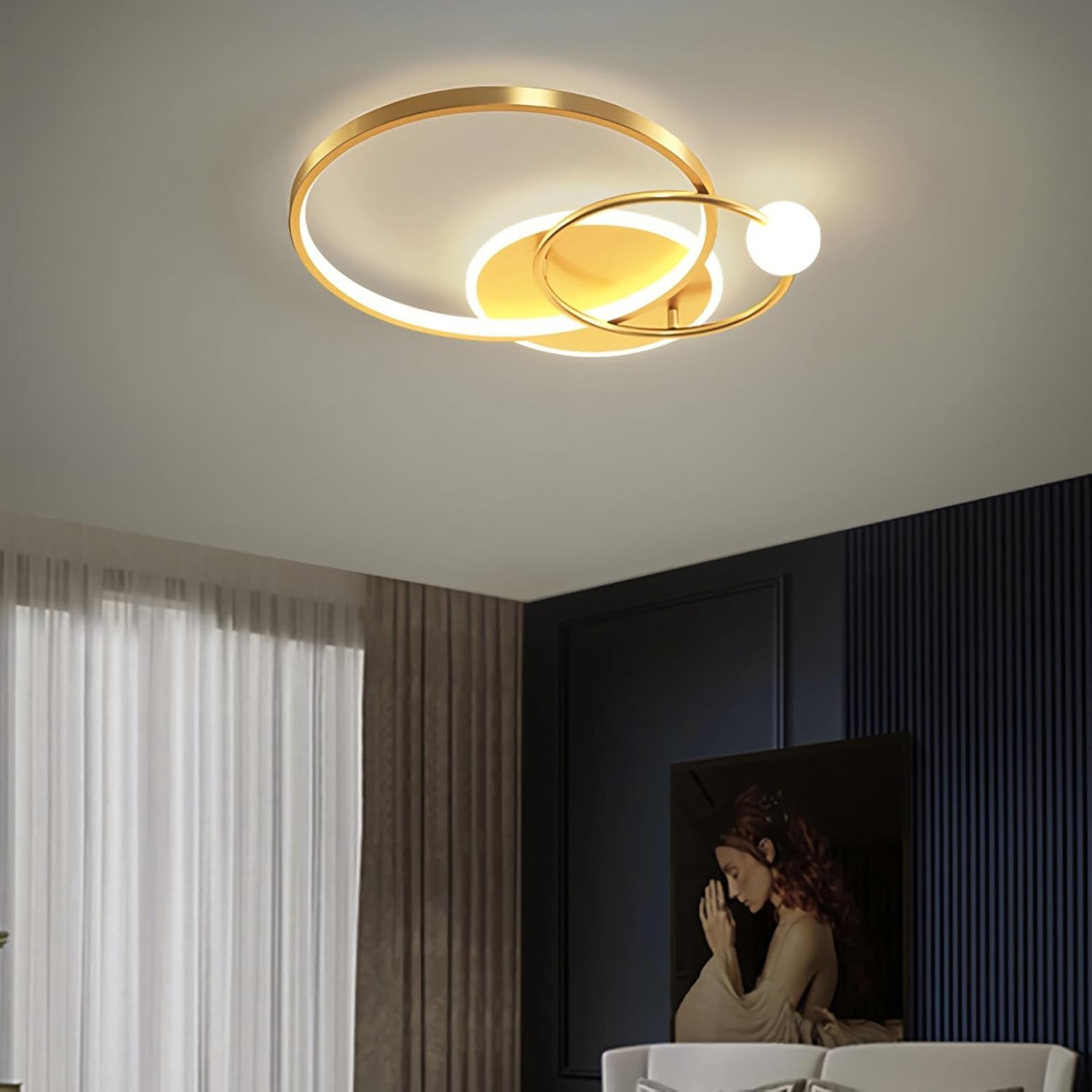 LED Ceiling Light Dimmable Work Room Ceiling Lamp Creative Ceiling Lamp
