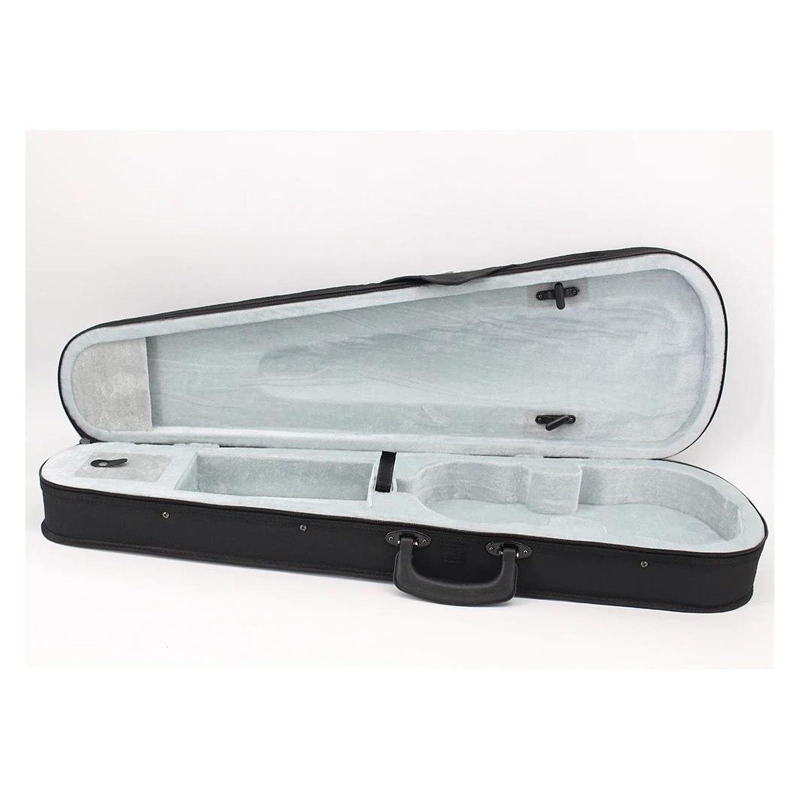 Triángulo de tela Oxford 4/4 3/4 1/2 1/4 1/8 1/16 Cinturón Accesorios profesionales Estuche para violín Estuche de violín profesional(Black,1/4)