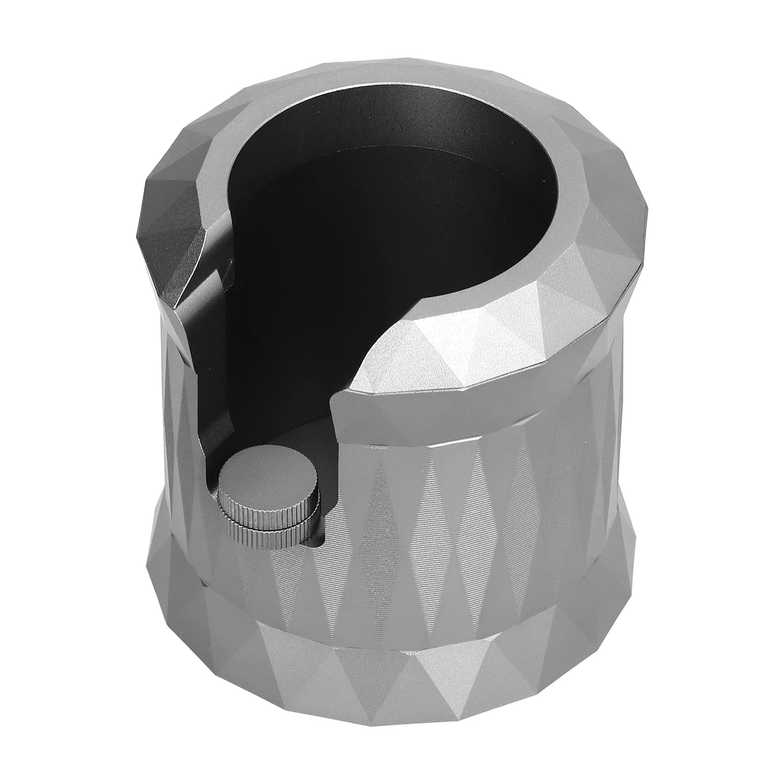 Kaffee-Manipulationshalter-Ständer |Siebträgerständer aus Aluminiumlegierung für einfaches Pressen |Stabiles und robustes Kaffeezubehör für Zuhause/Bar/Geschäft |25oz Gewicht (Matte Grey)