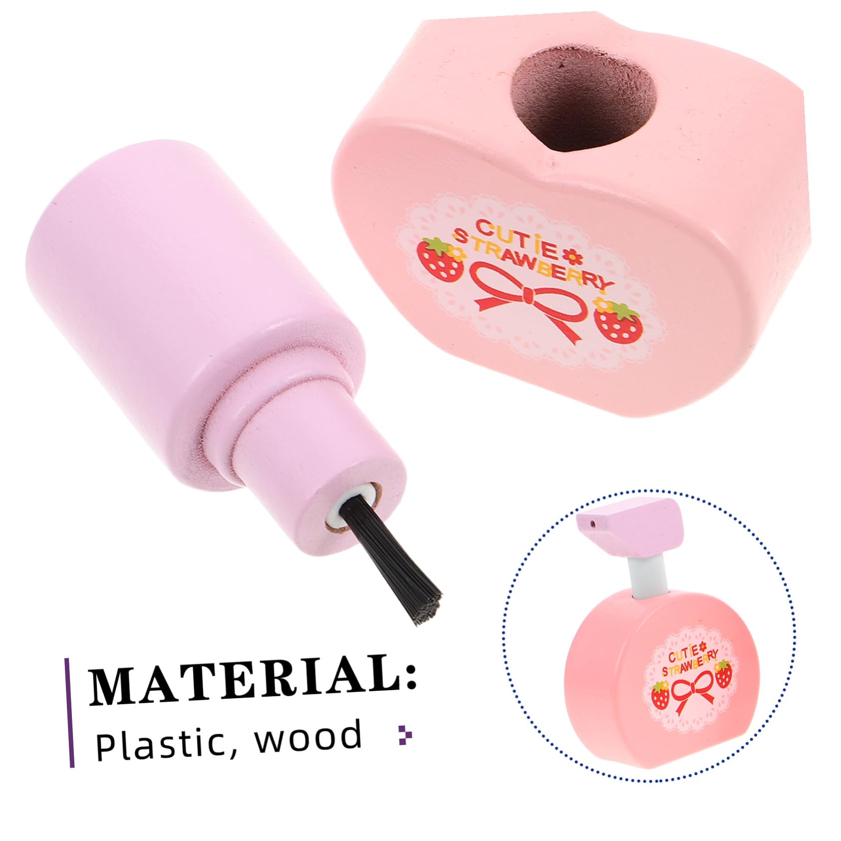 ORFOFE Trucco Giocattolo in Legno per Bambine Kit Trucco Finto con Specchio Rossetto Phon e Profumo Giochi Creativi per Bambina e Giochi di Imitazione per Bambine Regalo Compleanno e