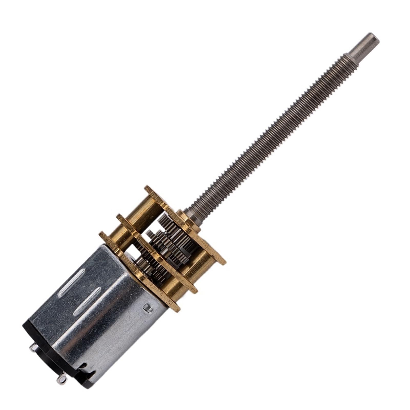 AMOKD 12GF-N20 DC Micro Reduction Motor 15-4000rpm M3 * 34mm Extended Threaded Shaft Screw Small Motor 3V6V12V Low Speed(500rpm,3V)
