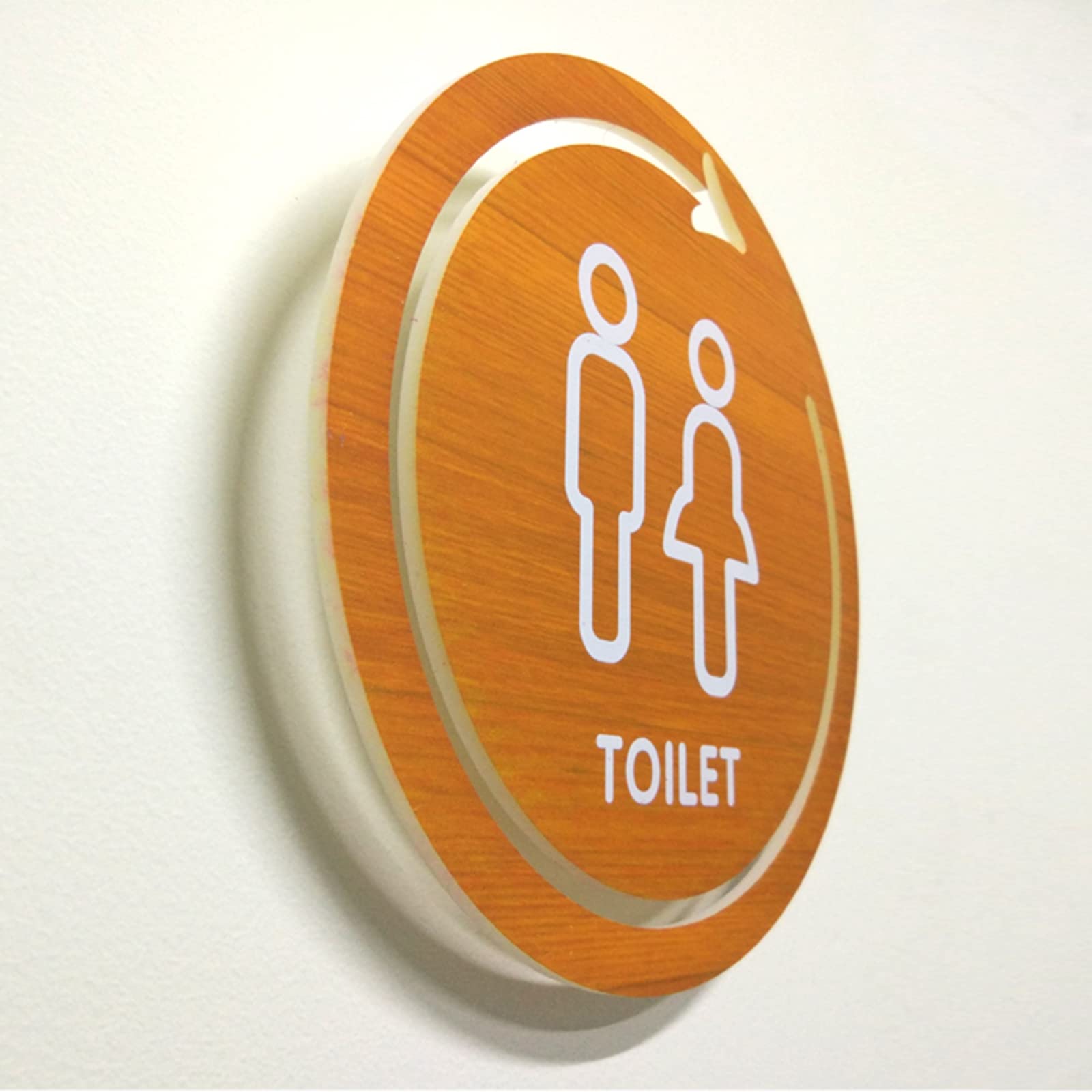 Nummernschild, 3D-Symbole Aus Acryl, Rund, 9 Zoll, for Büros, Unternehmen Und Restaurants(E,E)