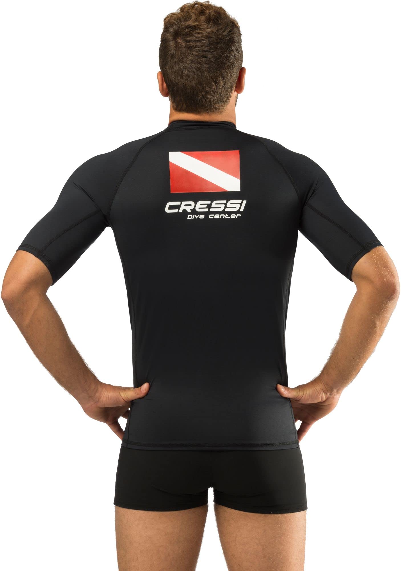 RASH GUARD DIVE CENTER UOMO M/CORTE NERO M/3 (50)
