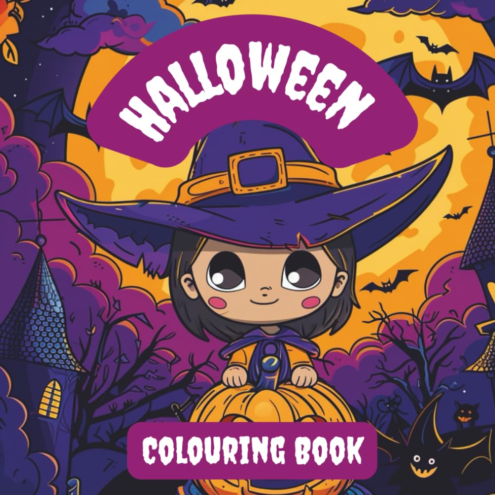 Halloween: Cute and Simple Colouring Book for Kids