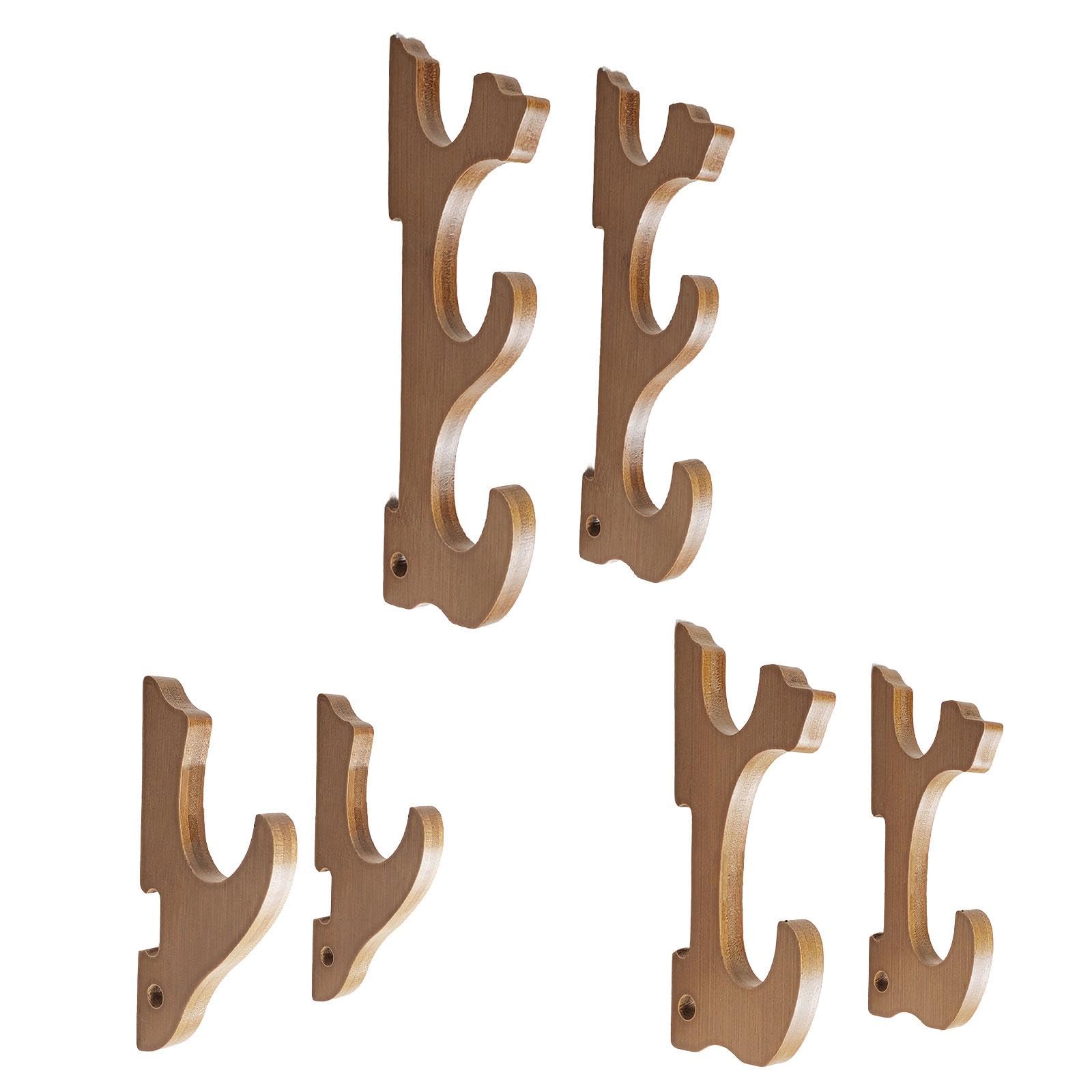 ATORSE® Wall Mounted Sword Display Stand Bamboo Compact for Tanto Flute Fishing Rods 1 Tier