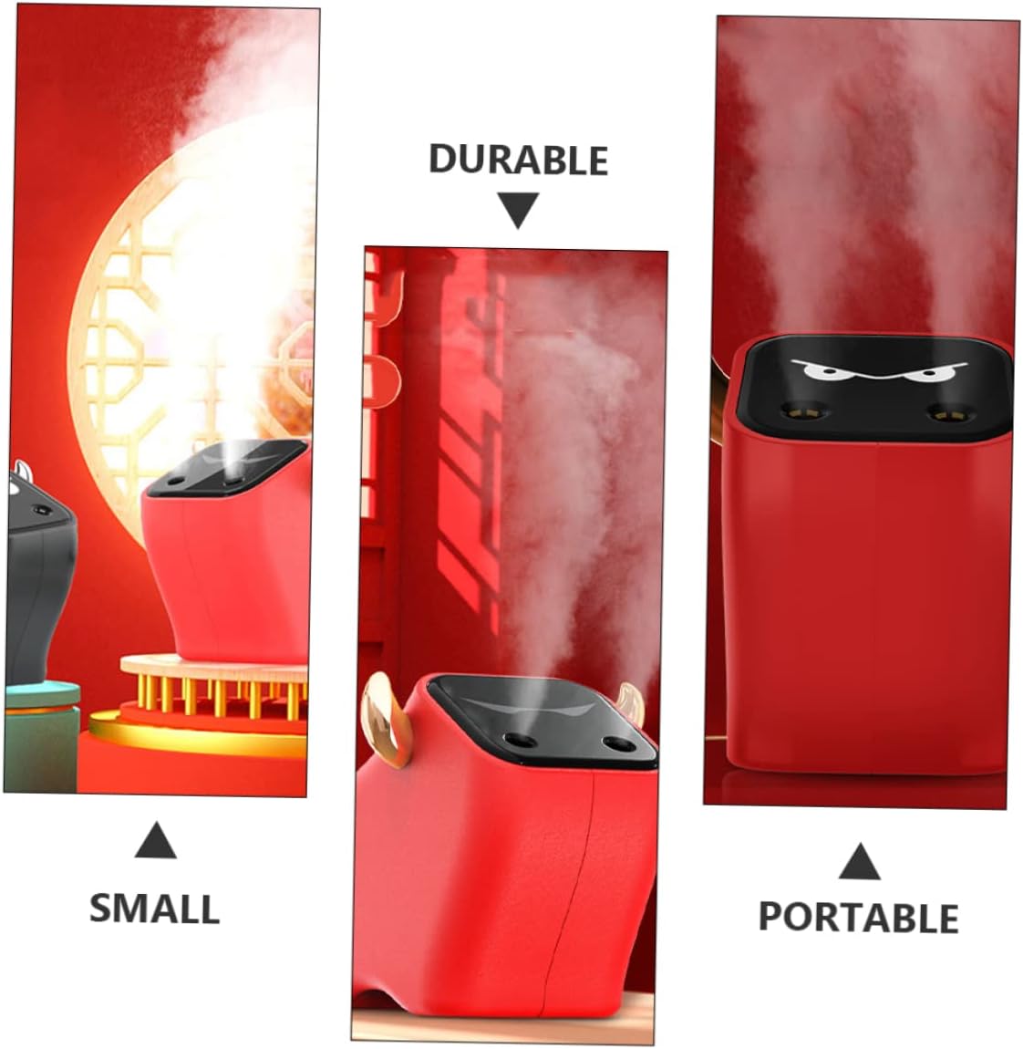 Ox Shape Air Humidifier for Car and Home USB Powered Quiet Operation for Bedroom and Office Compact Design Enhances Air Quality